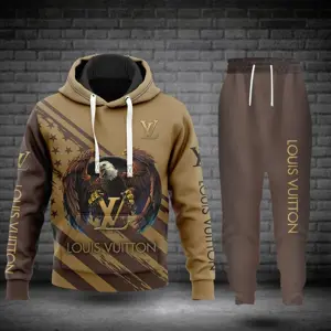 Louis vuitton blue hoodie sweatpants pants lv luxury brand clothing clothes  outfit for men-48 Hoodie